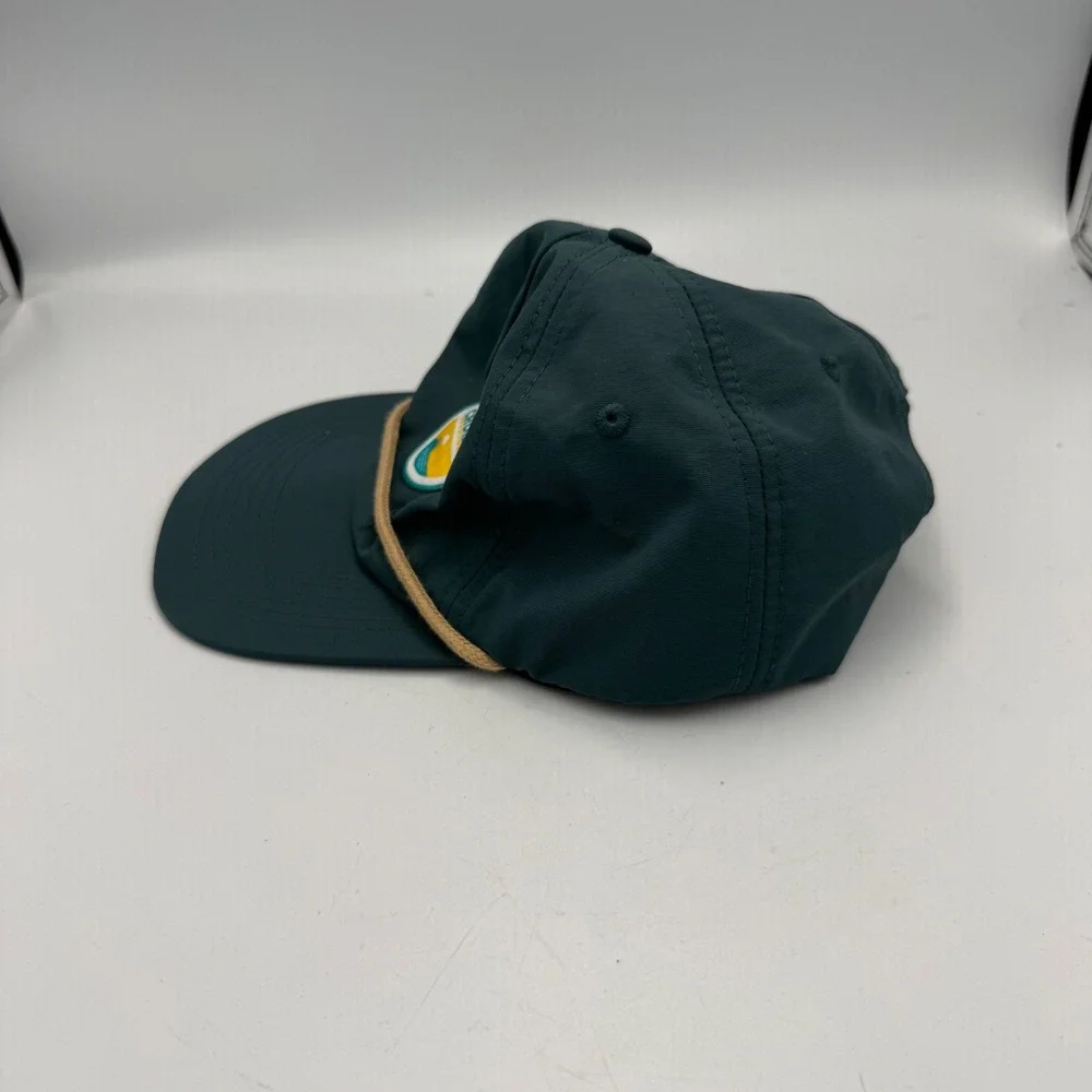 Sun Cruiser Rope Hat Mens Teal Green Snapback Outdoor Graphic Patch Cap